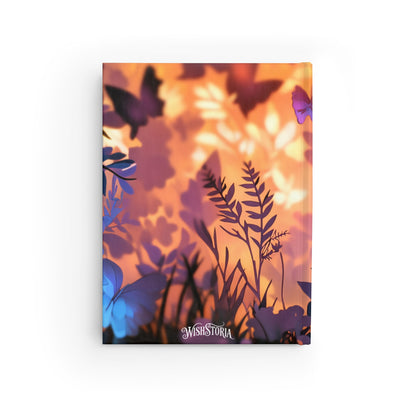 Fluttering Garden - Mini Hardcover Journal   Fluttering Garden - Mini Hardcover Journal Wishstoria