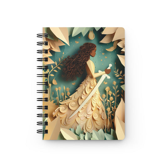 Spiral Lined Notebook - Princess Knight   Spiral Lined Notebook - Princess Knight Wishstoria