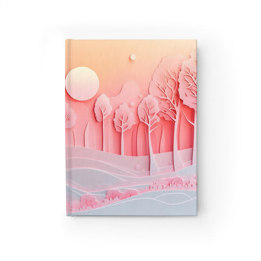 Dreamy Pink Forest - Mini Hardcover Journal   Dreamy Pink Forest - Mini Hardcover Journal Wishstoria