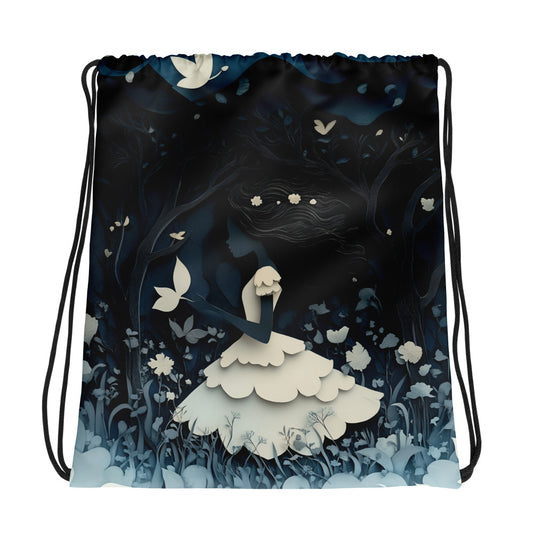 Dark Forest Drawstring bag 002   Dark Forest Drawstring bag 002 Wishstoria